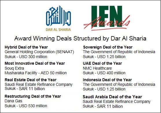 Award Winning Deals Structured by Dar Al Sharia
