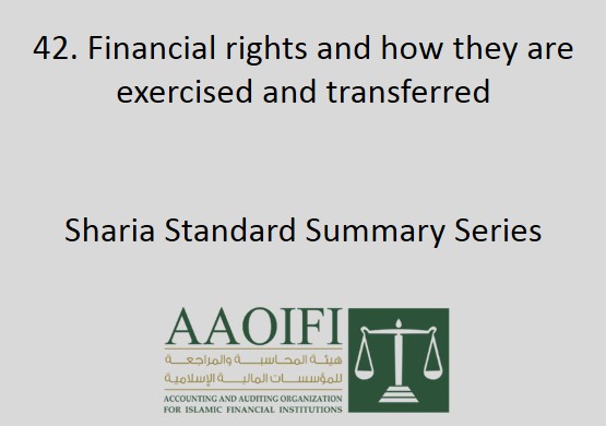 Financial rights and how they are exercised and transferred